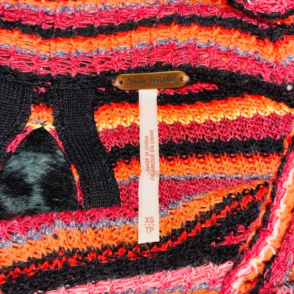 Free People Colorful Knit Sweater Dress - Picture 4 of 4